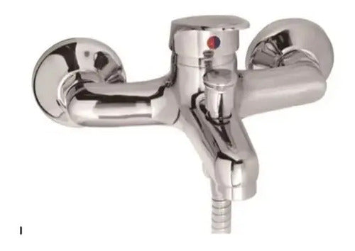 Llave Monomando Tina Roma Cromado Cromado Brillante