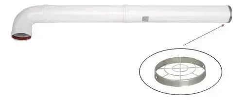 Kit Ducto Calefont Ø80 Mm (largo 50 Cm X 2)