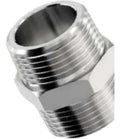 Niple Bronce 1/2 Pulgada HE HE Cromado