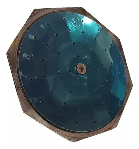 Cabeza Ducha Metálica Hexagonal Bronce Metálico