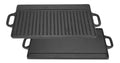 Plancha Churrasquera Fierro Fundido Reversible 42,5x23,5cm Negro