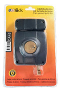 Cerradura Sobreponer Puertas 45mm Negro