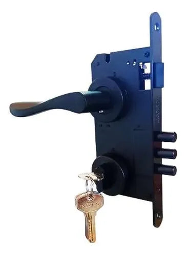 Cerradura Embutir Acceso Negra Inoxcrom