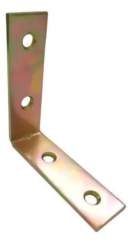24 Escuadra Esquina Metal Plana 3 Pulgada Carpinteria Plateado