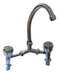 Llave Lavaplatos Toronto Manilla Metalica Plateado Brillante