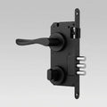 Cerradura Embutir Llave Pestillo Negra Inoxcrom