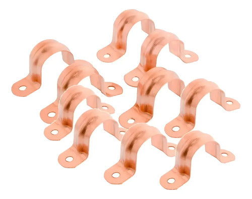 Abrazadera De Cobre 1/2 Pack 10 Unidades