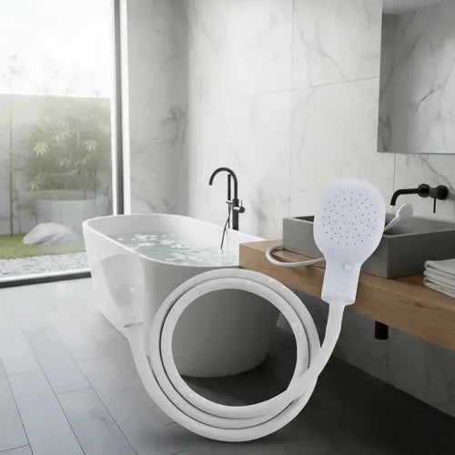 Ducha Blanca Multiuso Con Adaptador Universal Blanco