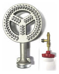 Quemador De Fogón 15 Cm + Llave + Perilla Aluminio