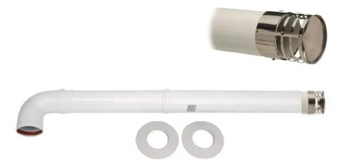 Kit Ductos De Evacuación Calefont Ø60 Mm (largo 42+50 Cm)