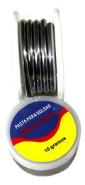 Soldadura Estaño 50% 1/2 Mt + Pasta Soldar 10 Grs. Gris