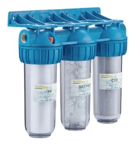 Filtro Purificador Agua 3 Etapas Antisarro Flowpro 3/4