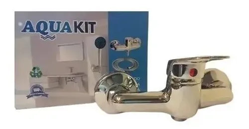 Llave Monomando Ducha Roma Telefono Plateado