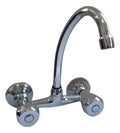 Llave Combinación Lavaplatos Al Muro 6 Aurora Plateado