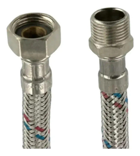 Flexible Agua 18mm Calefont 40cms 1/2hi X 1/2he Alta Presion