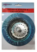 Desague Utility Cubierta Cromada 4'' Plateado