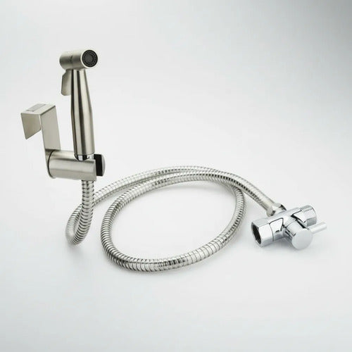 Juego Bidet Arabe Para W.c.completo Inoxcrom (con Llave)