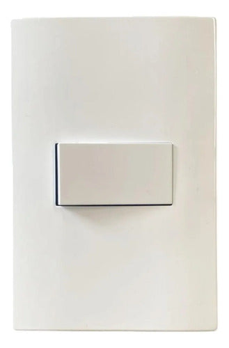 Interruptor De Luz Embutido Simple Blanco