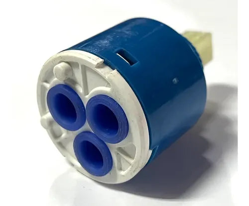 Cartucho Llave Monomando Ø35mm Plano Blanco- Azul