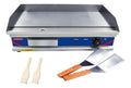 Plancha Eléctrica Churrasquera Industrial Standard Acero Inoxidable / Azul (frontal)