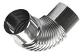 Codo Para Ducto Calefont Tiro Forzado Ø60 Mm Acero Inoxidabl