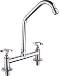Llave Combinacion Lavaplatos 1001 Plateado Cromado